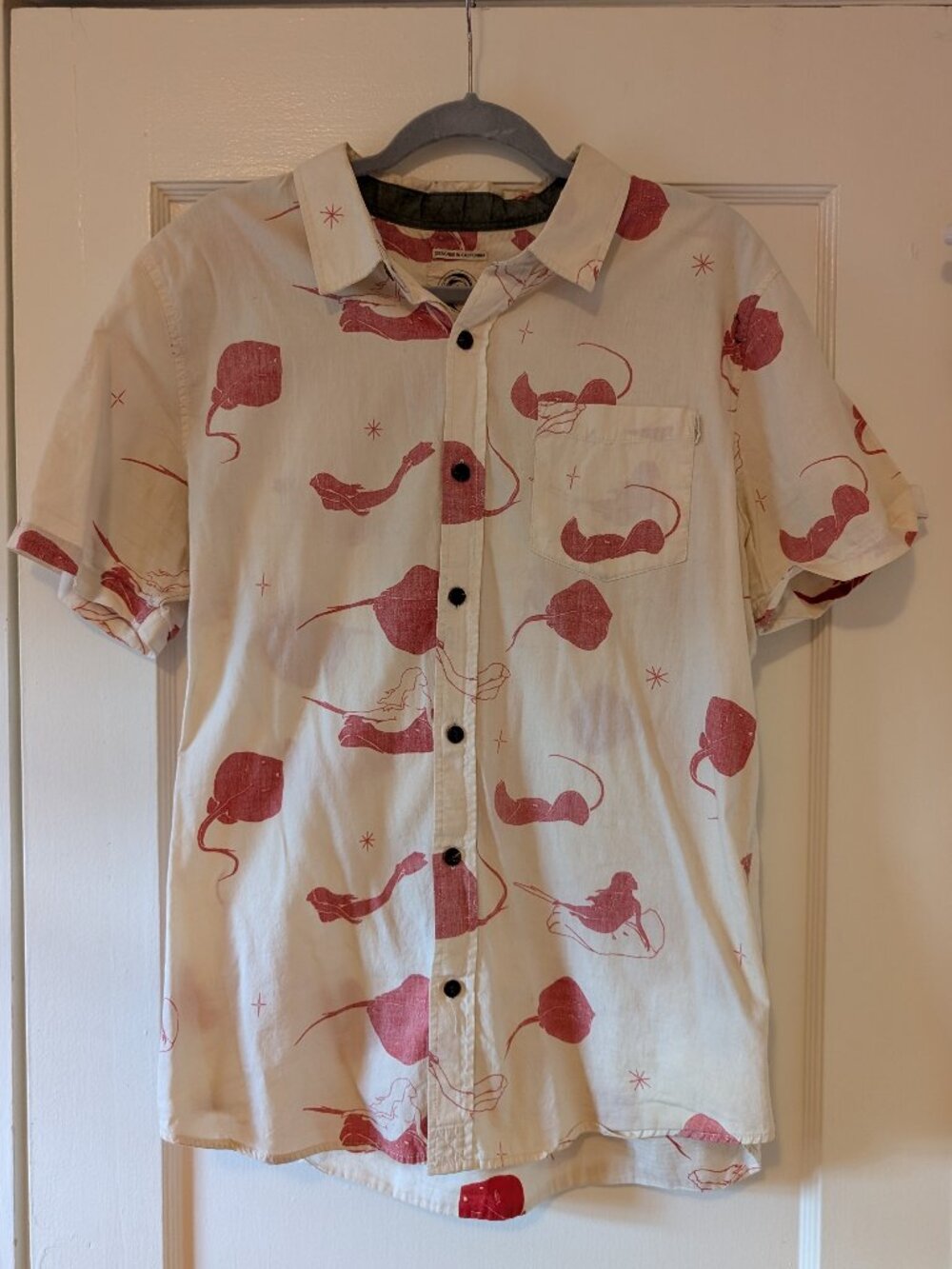 O'neill Rays & diver button up short sleeve shirt